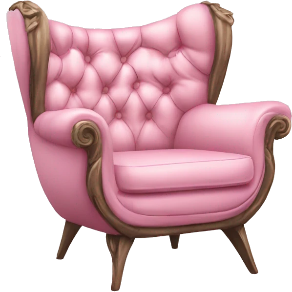 Coquette chair pink emoji