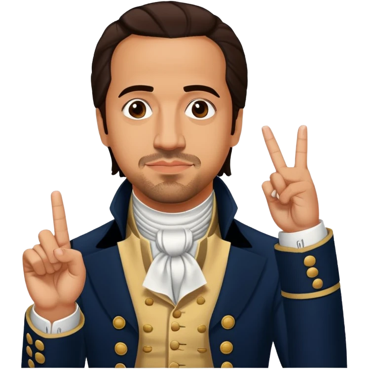 lin manuel miranda as alexander hamilton sticking up the middle finger🖕🏽🖕🏽🖕🏽🖕🏽 emoji