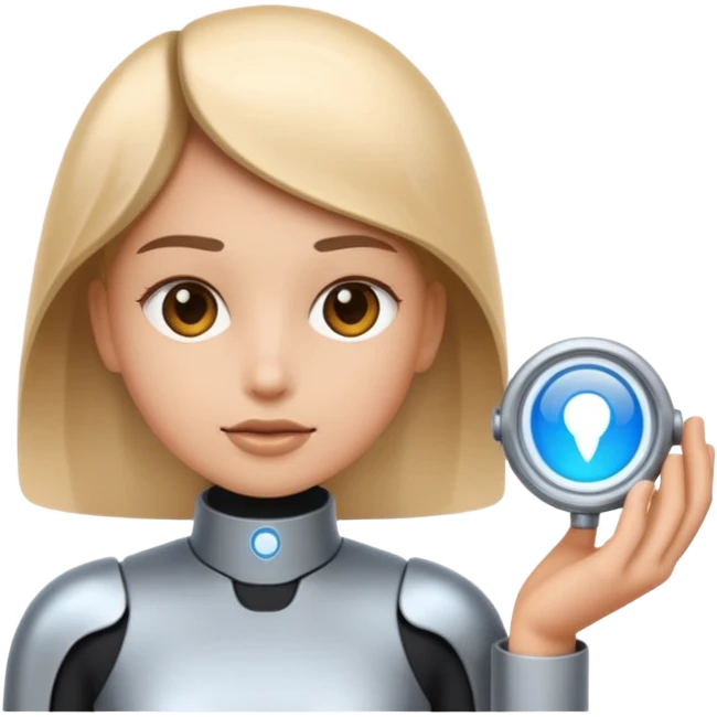 Create for me an image or emoji when an AI comes & changes the world of search engines. Emoji should be look like realistic. emoji