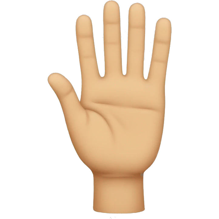 Three fingers raised emoji