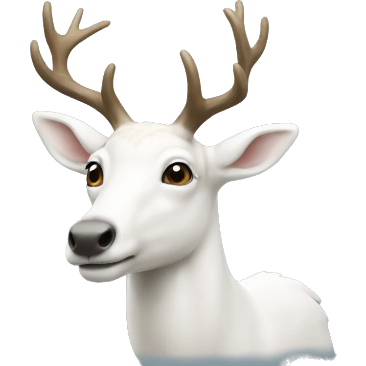 small white stag emoji