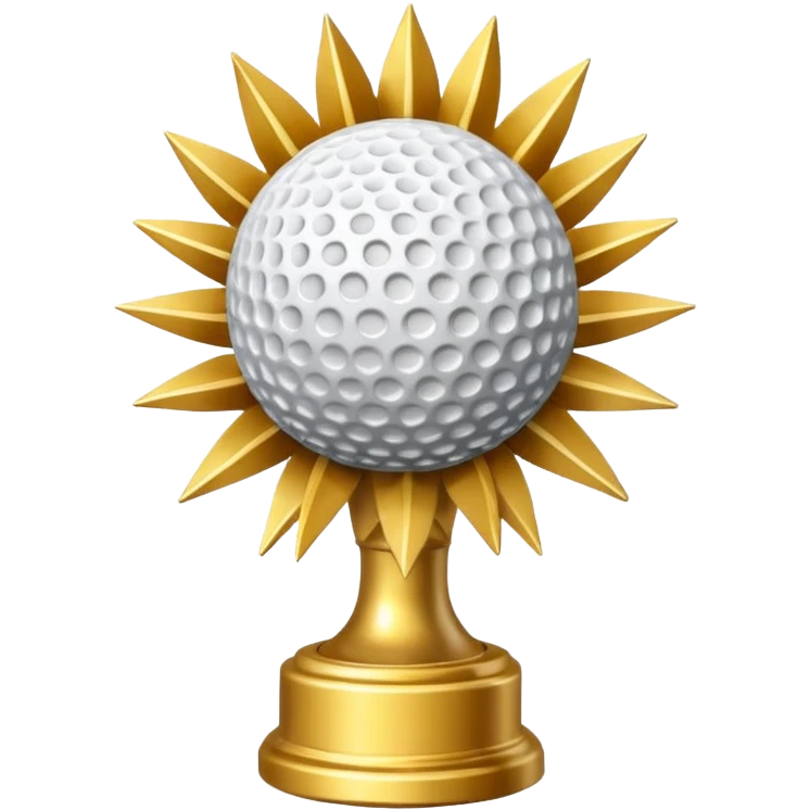 gold cactus trophy golf emoji