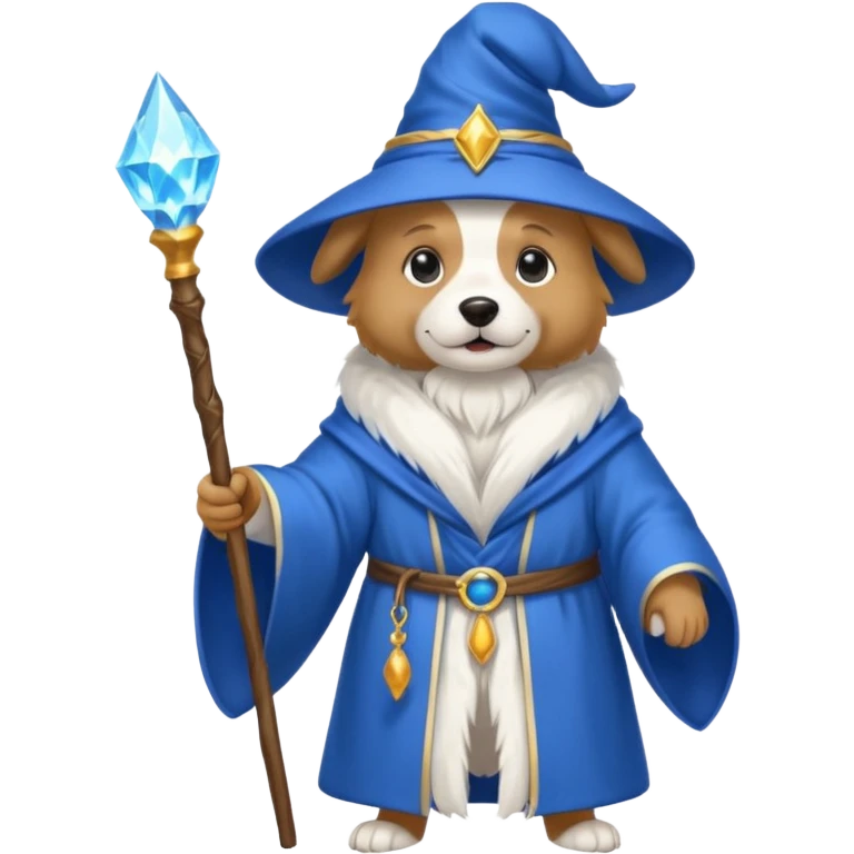Dog wizard emoji