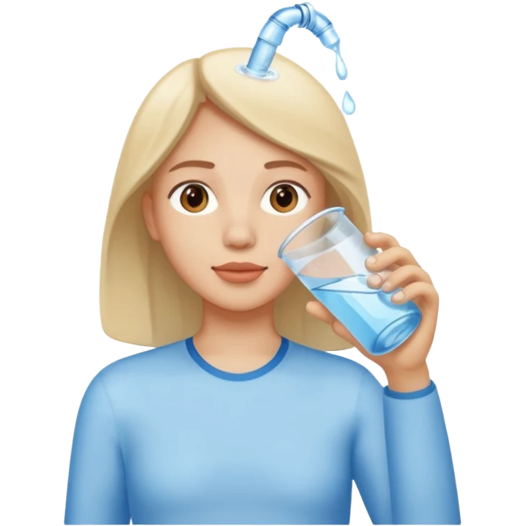 drinking water emoji