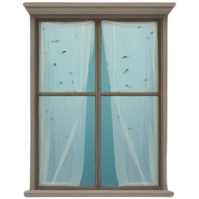 mosquito net on a window emoji