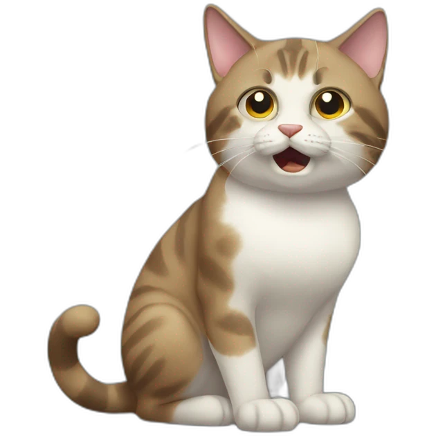 Pleading cat emoji