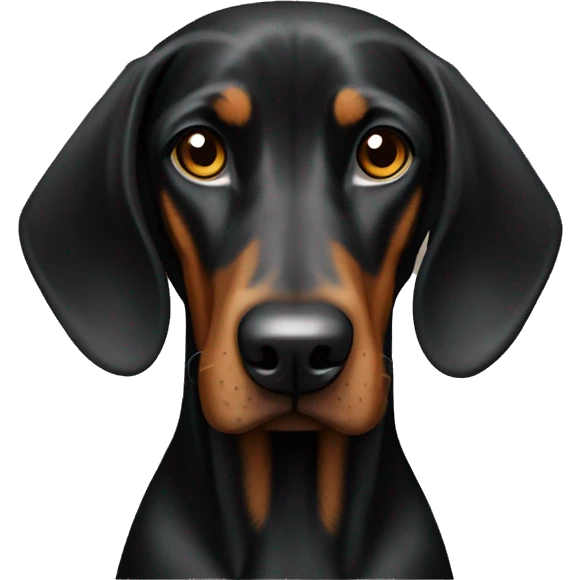 Black and tan coonhound  emoji