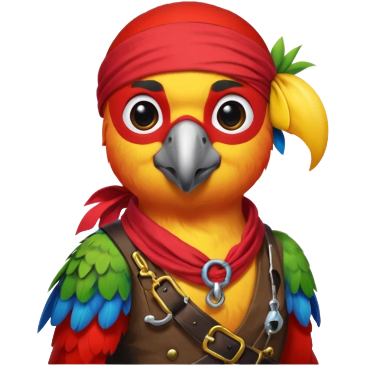 pirate and parrot emoji