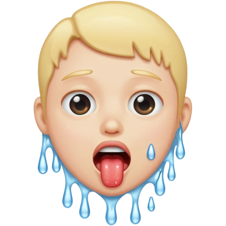 Retard drooling emoji