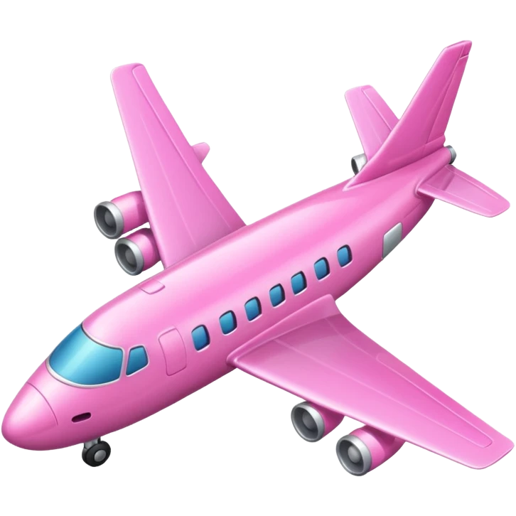 pink airplane emoji
