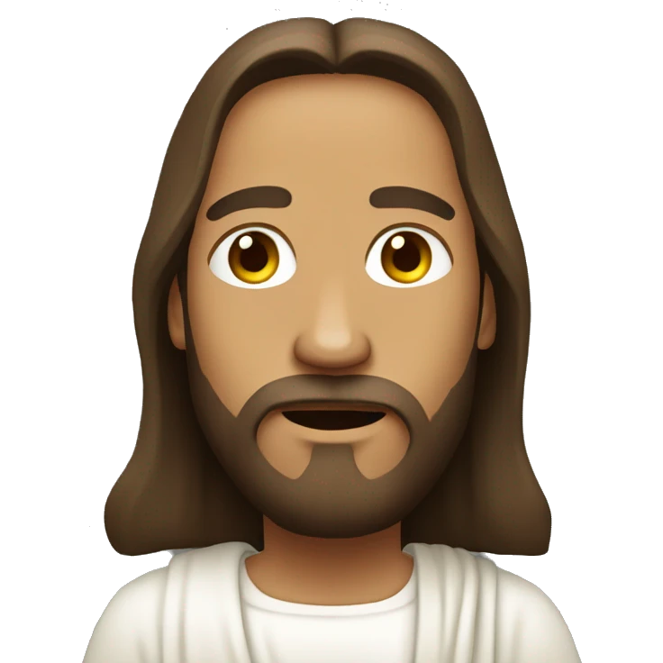 jesus in cartoon style emoji