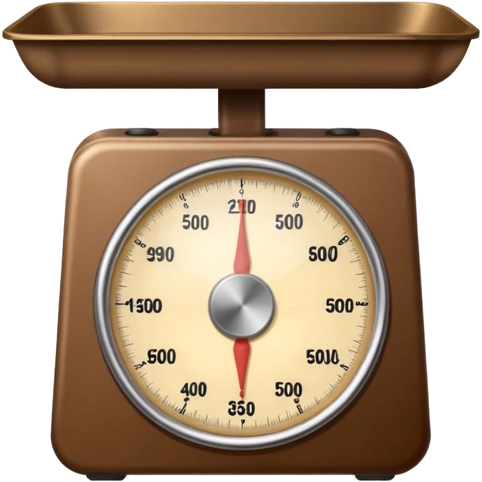 Make a weighing scale emoji in color brown emoji