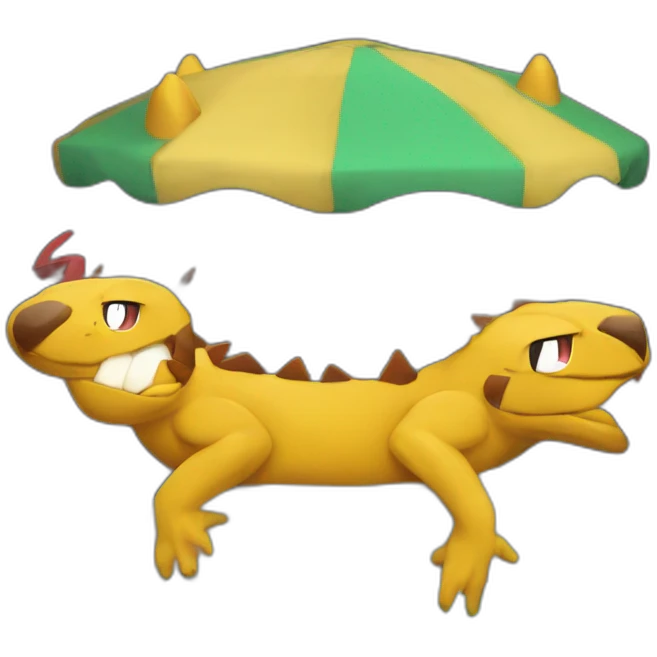 pokemon swimming in pool emoji