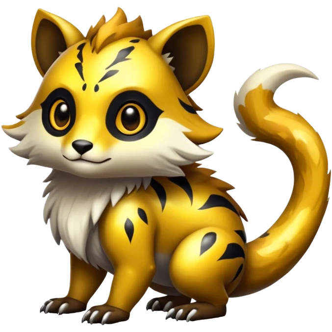 Exotic shiny rare epic cute Vernid-creature, full body, with random markings emoji