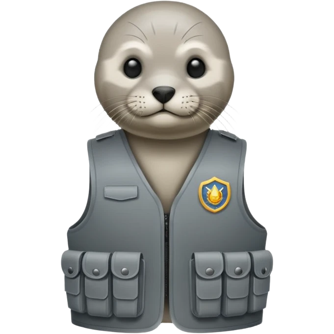 Seal bullet proof vest  emoji