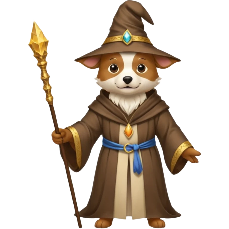 Dog wizard emoji
