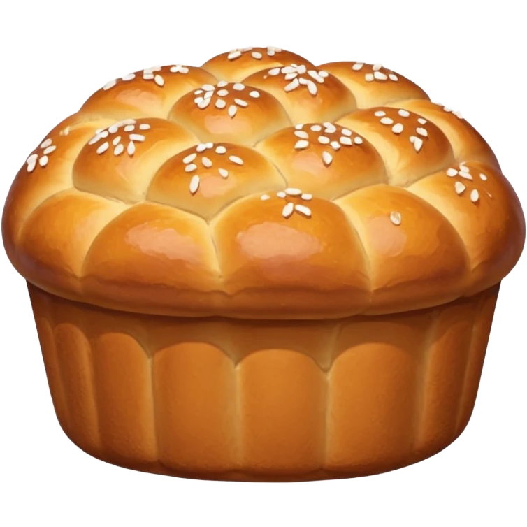 sweet bread with sugar on top emoji