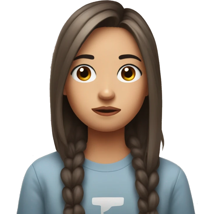 Tiktok girl bored emoji