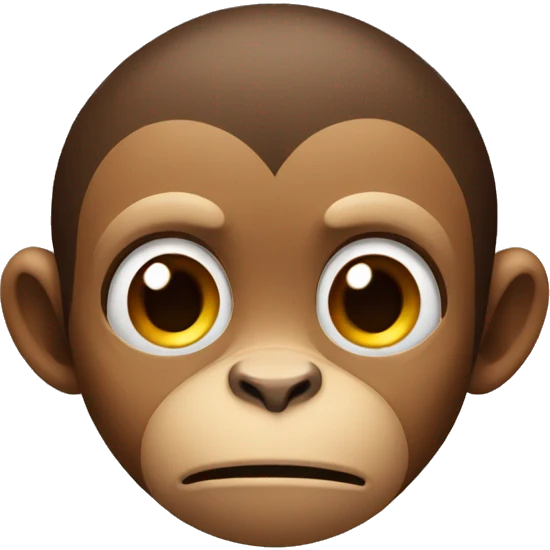 monkey sad emoji