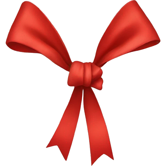 Red bow emoji