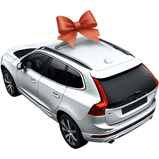 Volvo XC60 with a bow on top emoji