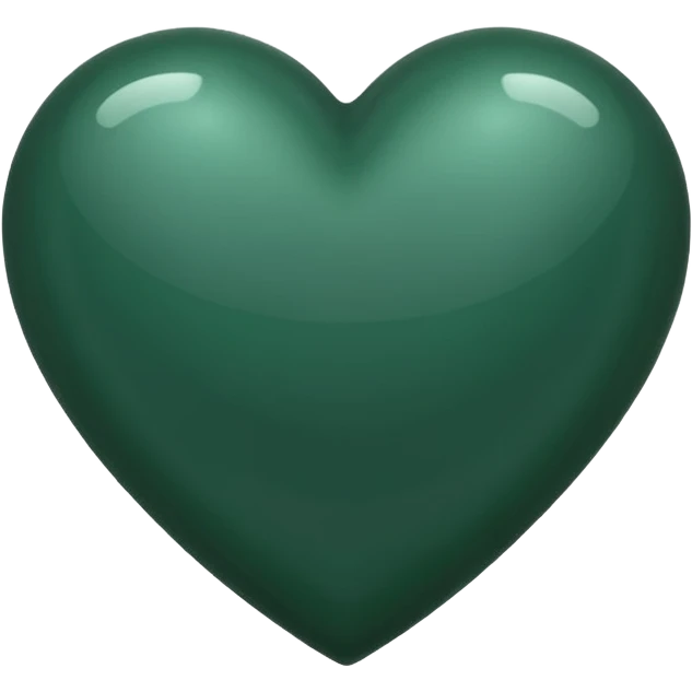 сердечко темно-зеленого цвета emoji
