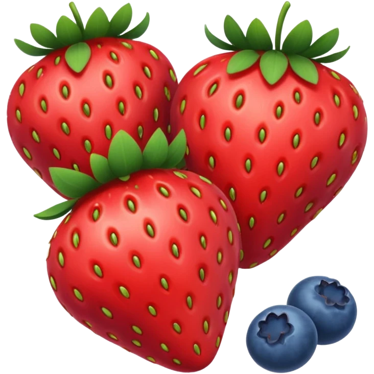 Strawberry and blueberry emoji