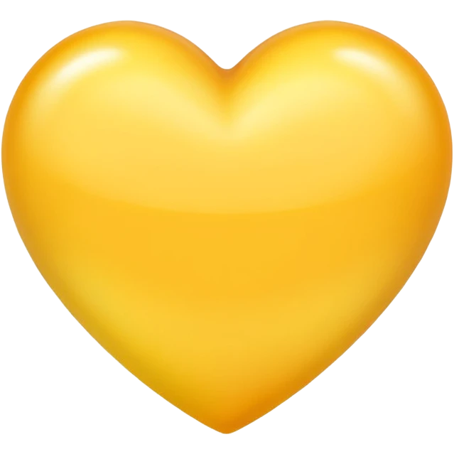 yellow heart with a gradient emoji