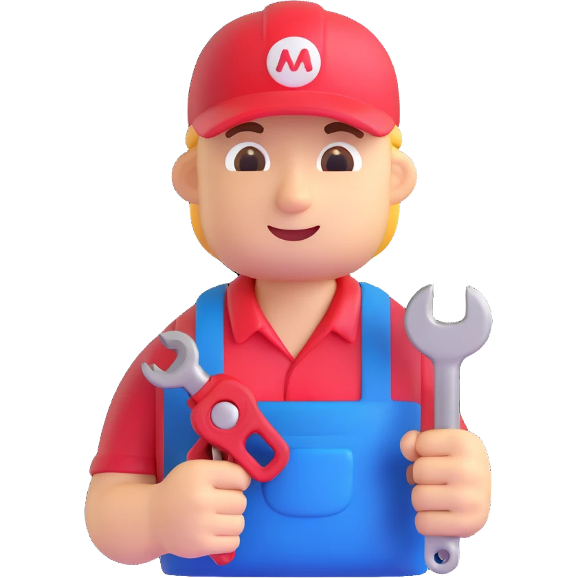 plumber, 3D emoji style emoji