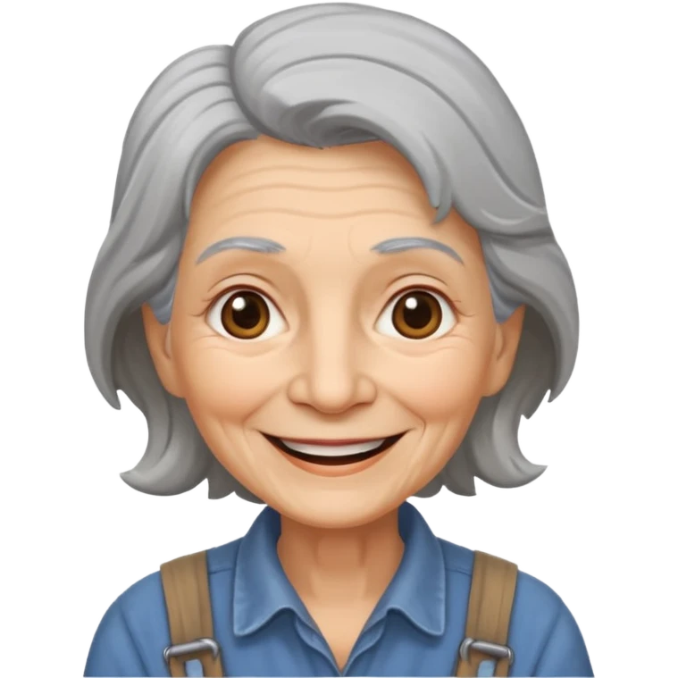 farmer old lady emoji