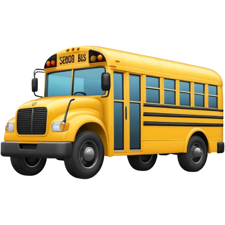 school bus emoji