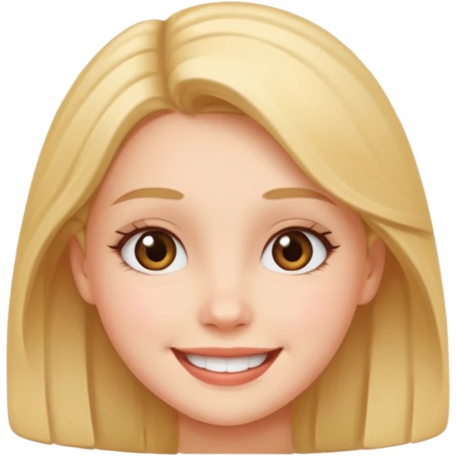 Cute real girl face emoji