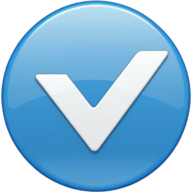 verified badge emoji, checkmark in a circle emoji