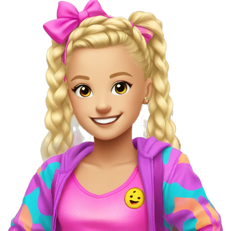 Jojo Siwa's vibrant lifestyle emoji