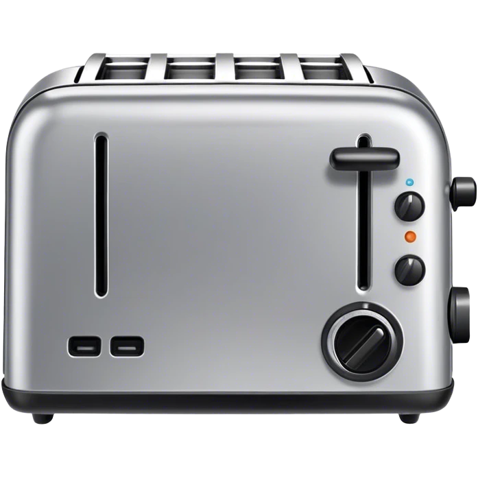 toaster, front view, color emoji