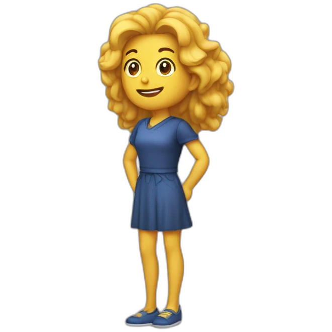 Quelqu’un qui se tient debout derrière quelqu’un dans la figure rit emoji