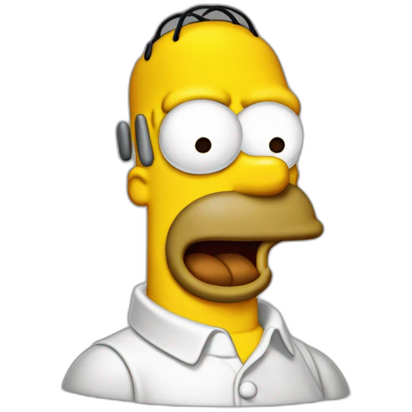 Homer simpsons doigt d’honneur emoji