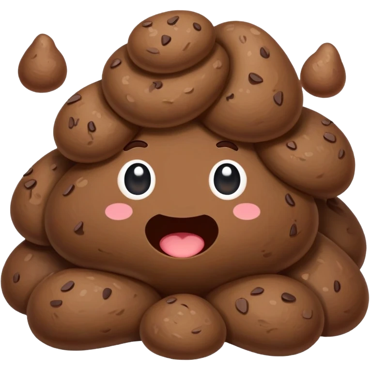 Poop with uwu emoji