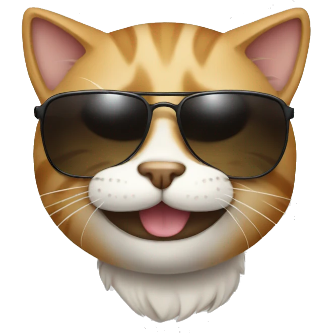 Cat with sunglasse emoji