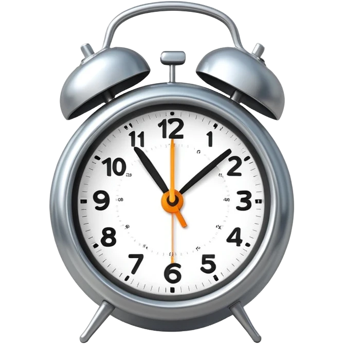 alarm clock ringing, simple and expressive emoji
