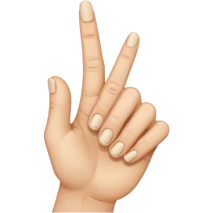 Middle finger bending emoji