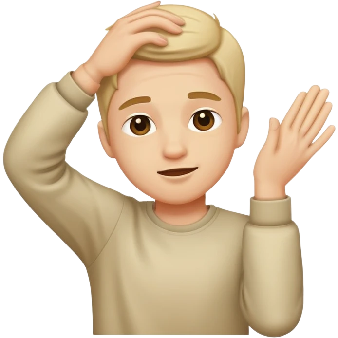 Somebody dabing emoji