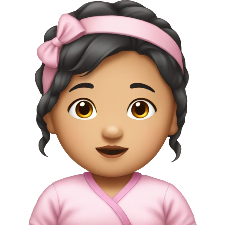 An  Asian  baby girl emoji