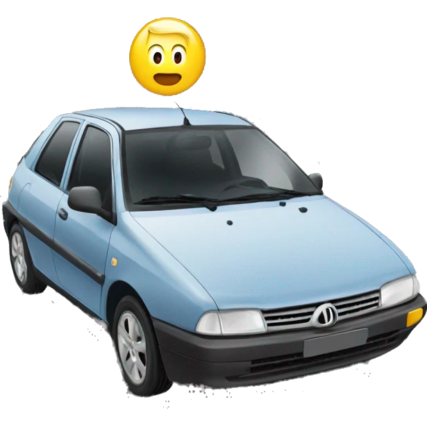 Voiture avec Macron  emoji
