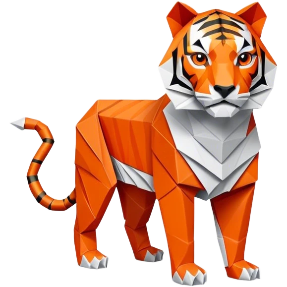 origami tiger emoji