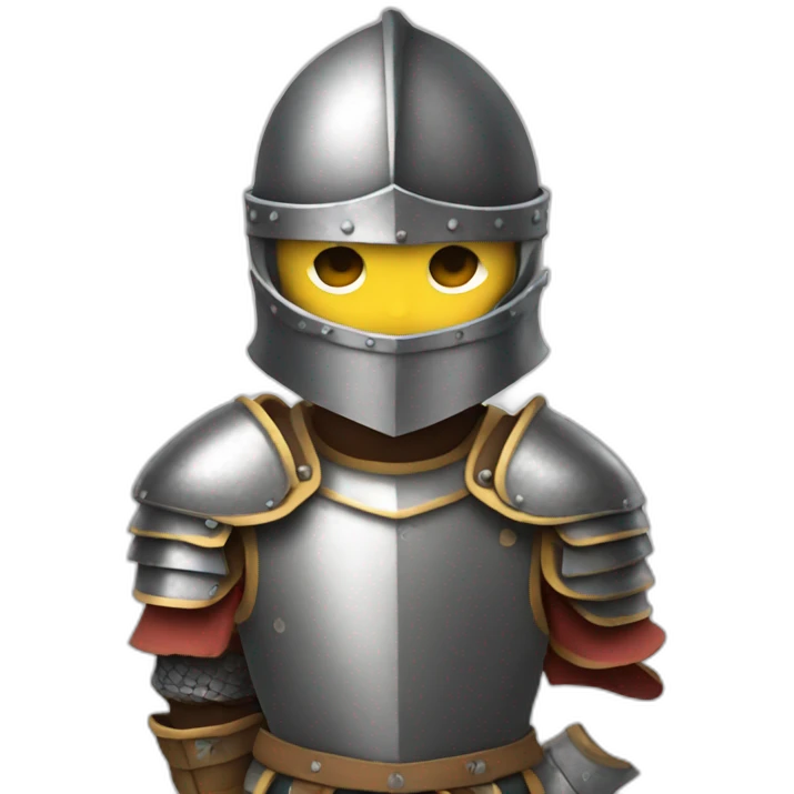 A Knight with armure emoji