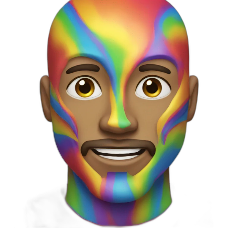 Rainbow man emoji