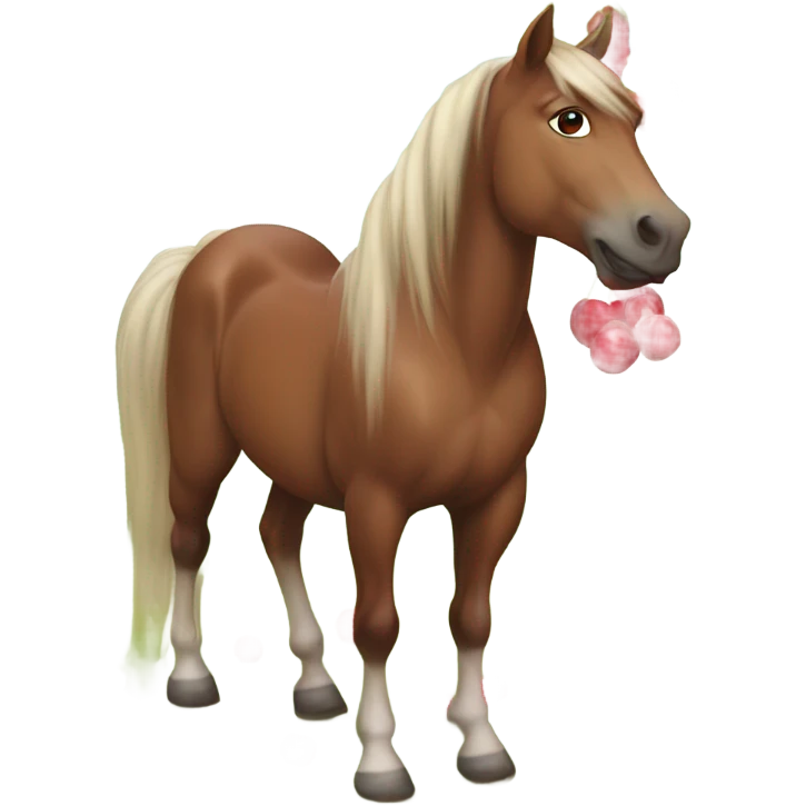 Horse with cherries emoji