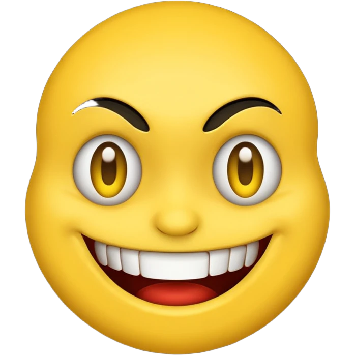 Sinister smile emoji emoji