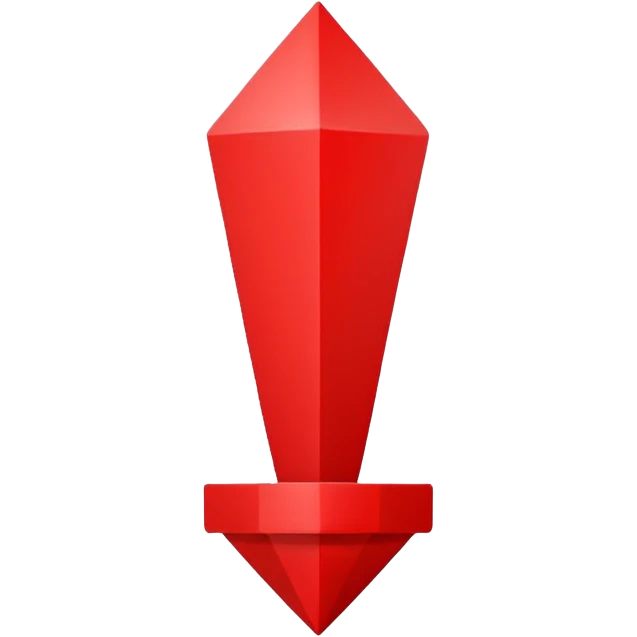 восклицательный знак геометричной формы векторный цветом EE3333 emoji